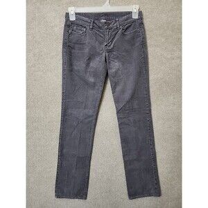 J Crew Matchstick Vintage Corduroy Pants Womens 26 Short Gray 100% Cotton NEW